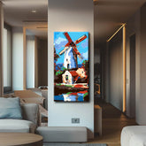 Painting by Numbers Netherlands Holland Illustration Windmill